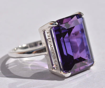 Tiffany & Co Sparklers Amethyst Ring 925