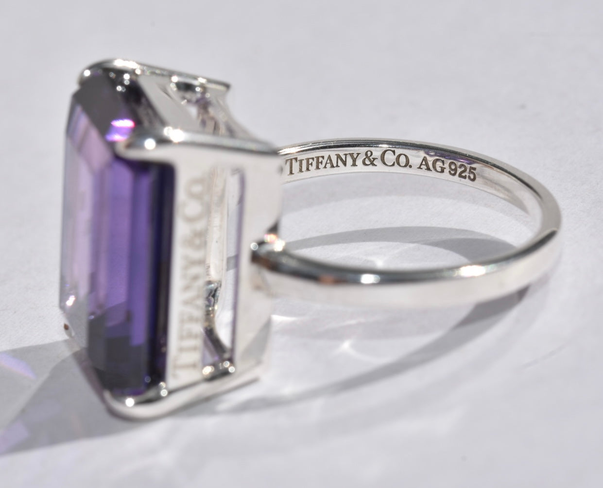 Tiffany & Co Sparklers Amethyst Ring 925