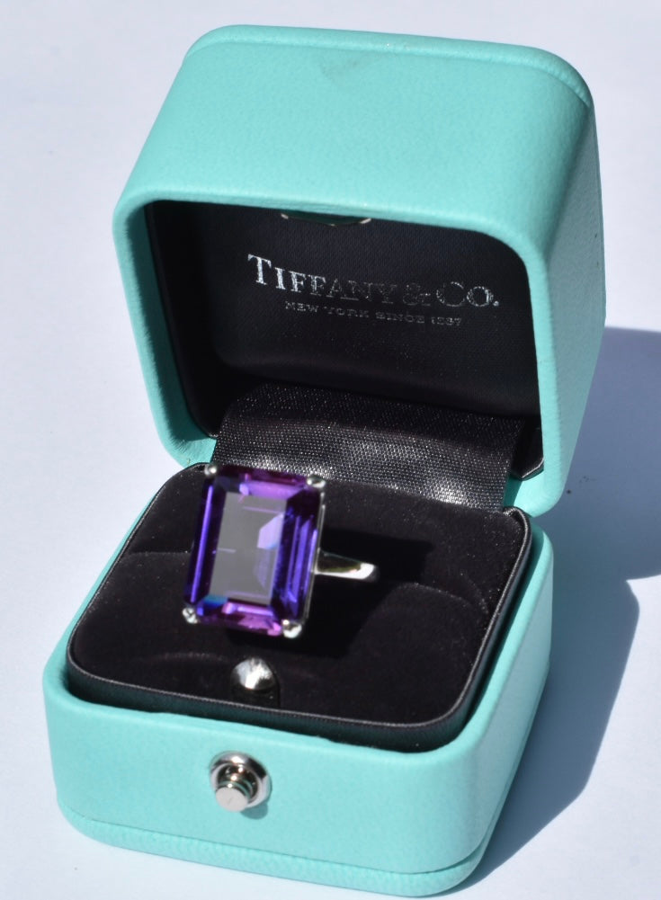 Tiffany & Co Sparklers Amethyst Ring 925