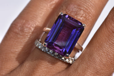 Tiffany & Co Sparklers Amethyst Ring 925