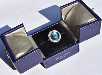 Chaumet Topaz & Diamond Ring 18k